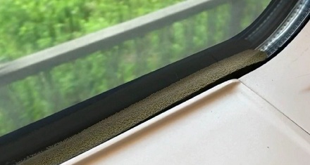 高铁窗户里的小颗粒是什么？