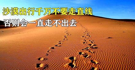 为什么在沙漠里迷路了，千万不能走直线？